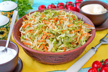 Салат с редькой и жареным луком