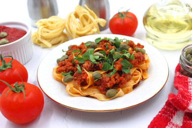 Паста с каперсами