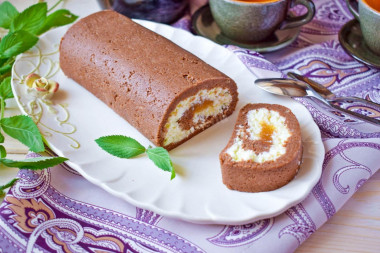 Рулет из печенья без выпечки
