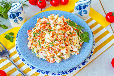 Салат Валерия с корейской морковкой