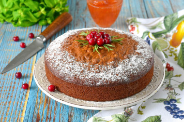 Пирог Трухлявый пень с вареньем