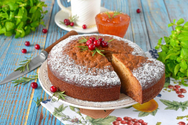 Пирог Трухлявый пень с вареньем