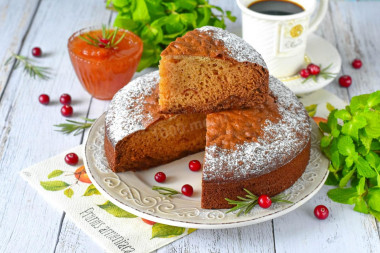 Пирог Трухлявый пень с вареньем