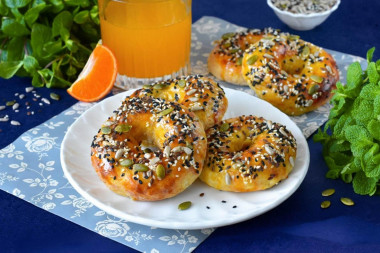 Творожные бейглы в аэрогриле