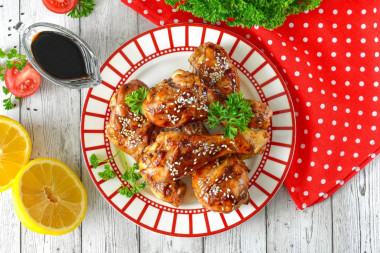 Куриные ножки в соусе терияки в аэрогриле