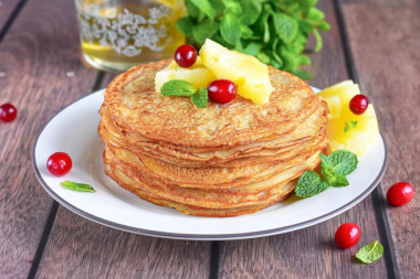 Блины на кипятке без молока