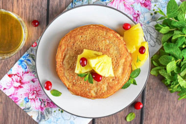 Блины на кипятке без молока