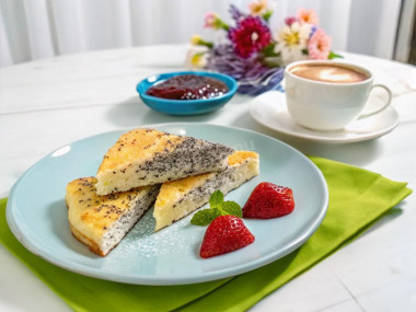 Нежная творожная запеканка с маком