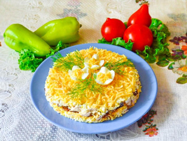 Салат Фантазия с курицей