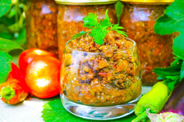 Икра из кабачков и баклажанов на зиму