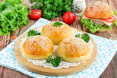Булочки для бургеров в домашних условиях - мягкие и пышные