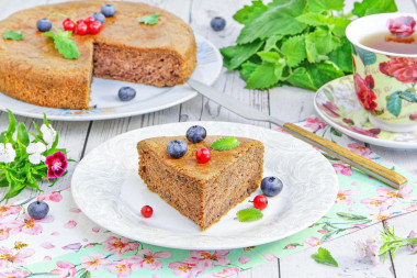 Сладкий пирог из кабачков в духовке