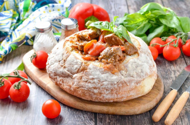 Говядина в хлебе