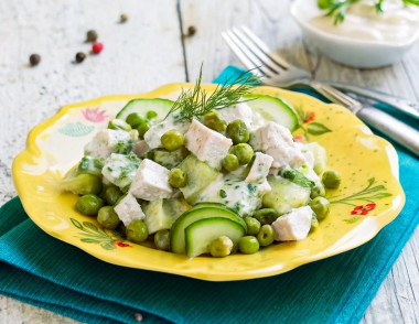 Салат Леди с курицей