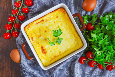 Омлет в духовке с молоком пышный как в детском саду
