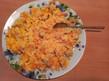 плов со свининой и чесноком