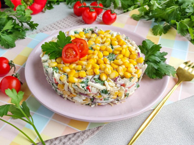 Салат яйцо копченый сыр