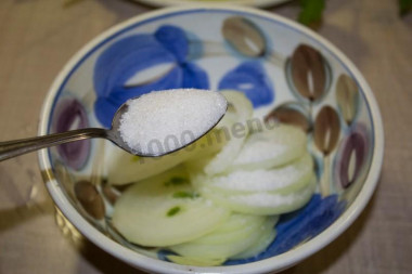 Рецепт - Люля-кебаб из грудок с маринованным луком на противне - Шаг 8 -  Сахар