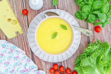 Сырный суп без мяса