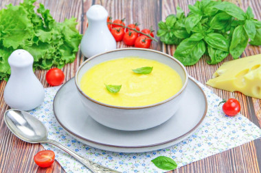 Сырный суп без мяса