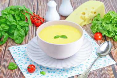 Сырный суп без мяса