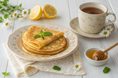 Блины на козьем молоке