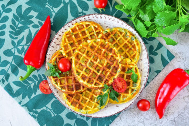 Картофельные вафли в вафельнице