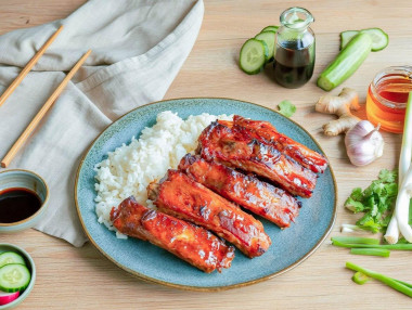 Свинина с медом и соевым соусом