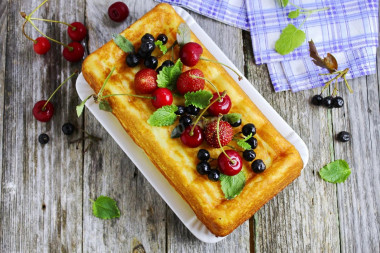 Нежная классическая творожная запеканка с манкой