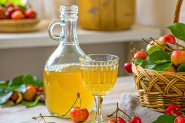 Домашнее вино из ранеток с корицей
