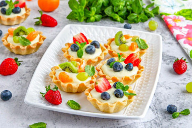 Тарталетки со сладкой начинкой