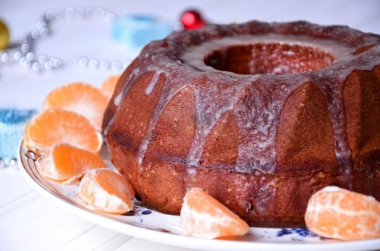 Мандариновый кекс на сливках и сливочном масле