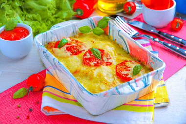 Мясо по французски классически в духовке с картошкой
