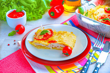 Мясо по французски классически в духовке с картошкой