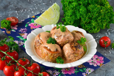 Ленивые голубцы в аэрогриле