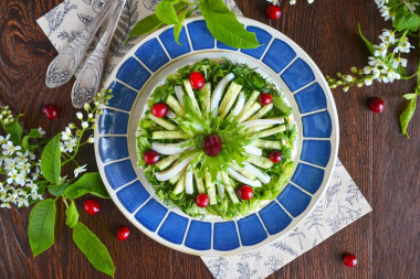 Салат с кальмаром огурцами яйцами