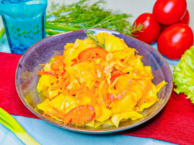 Капуста маринованная с куркумой