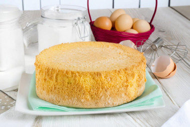 Бисквит классический в духовке