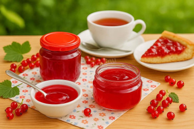 Желе из красной смородины на зиму без желатина