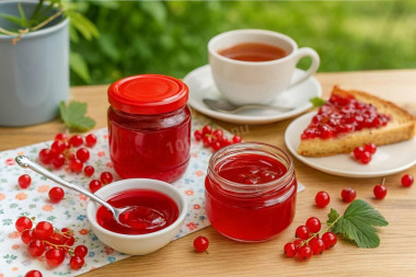 Желе из красной смородины на зиму без желатина