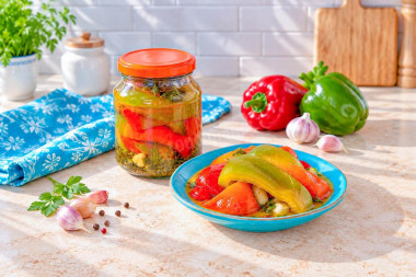 Перец болгарский в масле на зиму