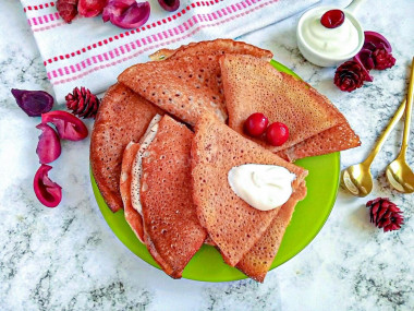 Ржаные блины на молоке