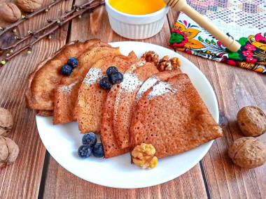 Ржаные блины на молоке