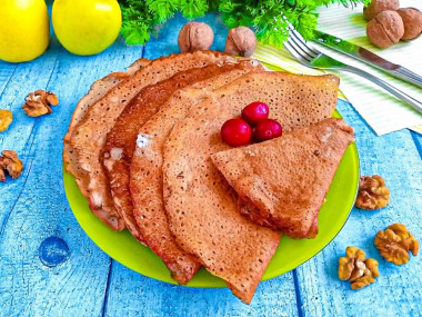 Ржаные блины на молоке