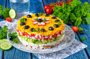 Быстрый салат на день рождения