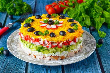 Быстрый салат на день рождения