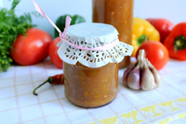 Икра из зеленого болгарского перца на зиму