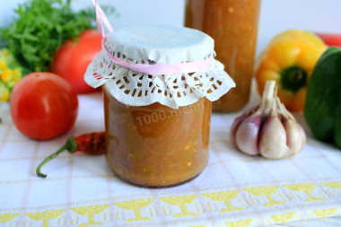 Икра из зеленого болгарского перца на зиму
