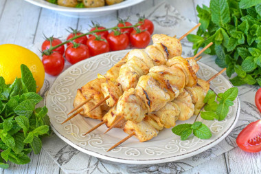 Шашлык из курицы в аэрогриле