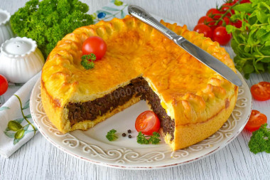 Пирог с ливером в духовке